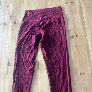 Burgundy aerie leggings